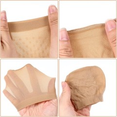 8 Pairs Toe Topper Socks for Mules No Show Half Toe Covers Non Slip Liner Socks