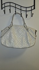 Coach Madison – White Lasercut Satchel