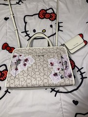 New with Tags Calvin Klein Monogram Orchid Bag