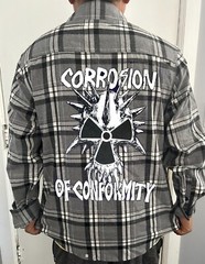 CORROSION OF COMFORMIT Heavy Metal Band Men’s Plaid Flannel (Multiple Variations