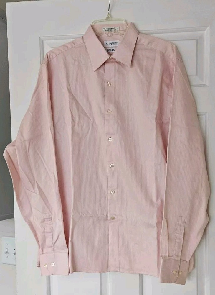 Concepts by Claiborne Shirt Mens Size 16 1/2 Long Sleeve 36/37 Collared