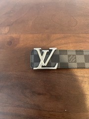 Louis Vuitton Men’s Black/Silver Buckle Size 110cm, Size 44