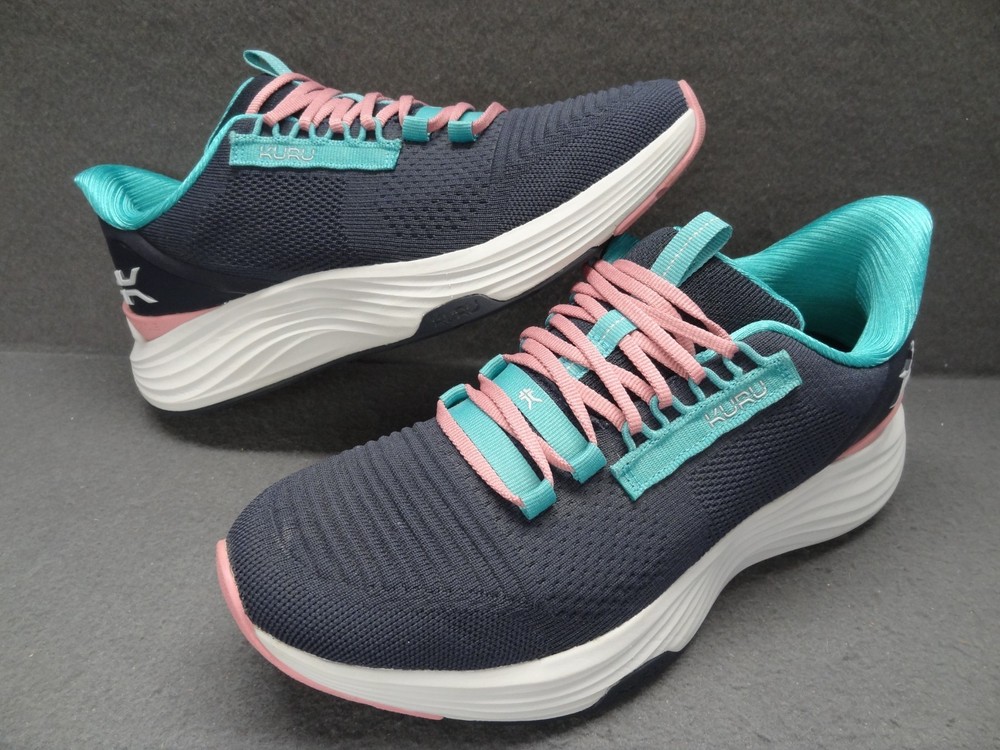 Kuru Women 10 M Atom 2 Sneakers Night Blue Teal Lace-Up Comfort Cloud 211106100