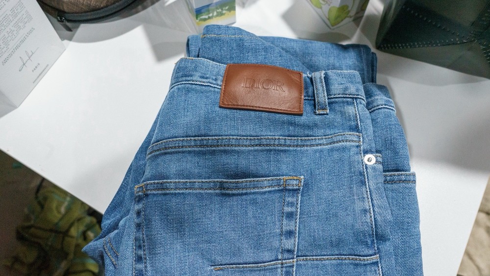 Dior Men Slim Fit Jeans Blue Denim FW2019 193DS00K349X Size 33 Made in Italy