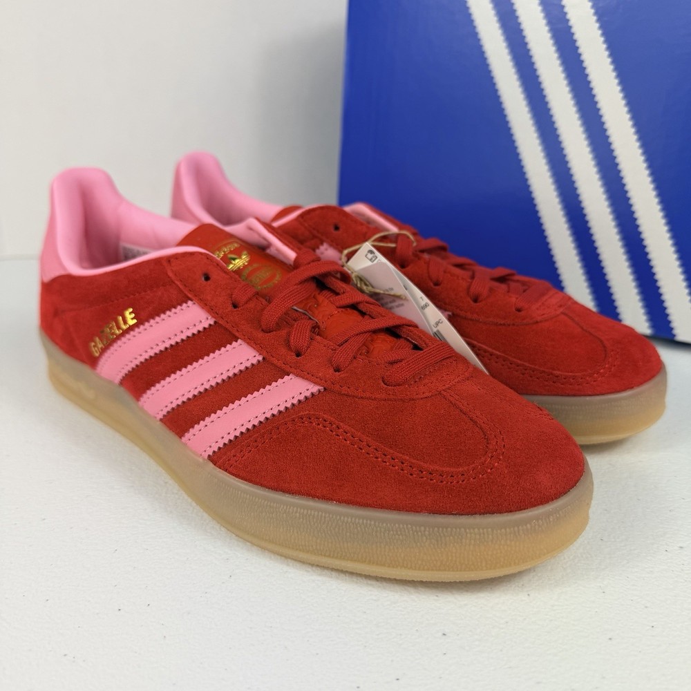 Adidas Gazelle Indoor Red Better Scarlet Light Pink IH6797 Women’s 6-12