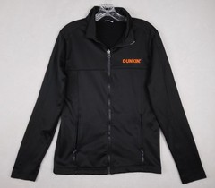 Dunkin’ Donuts Unisex X-Small Black Solid Polyester Jacket Fleece Lined