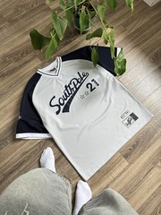 Southpole 21 Oversized Man’s Jersey Vintage Made In Korea Grey T-Shirt Size M