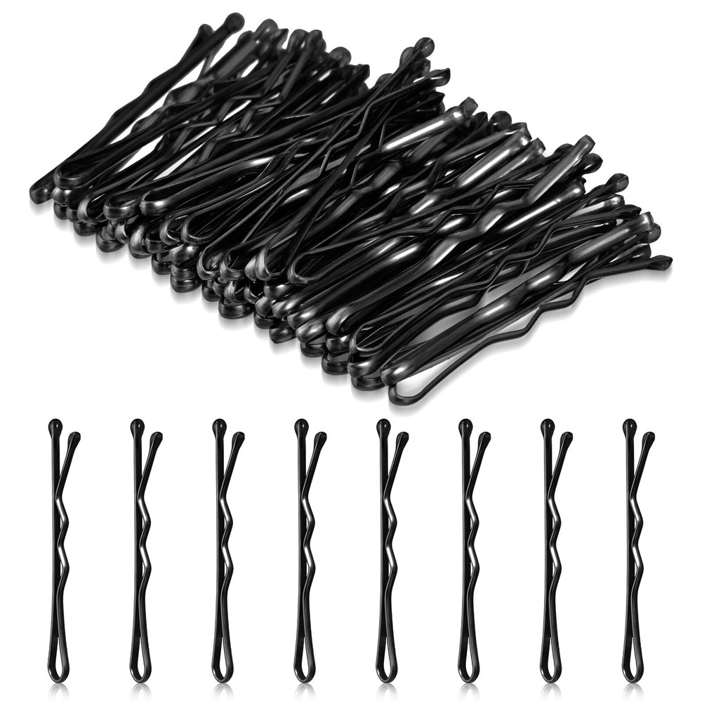 Mini Bobby Pins, 50PCS 1.37 Inch Small Curved Hair Pins Metal Wavy Hairpins H…