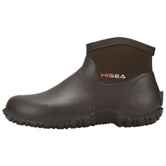 HISEA Men Ankle Rain Boots Waterproof Garden Shoes Anti-Slip Yard Mud Work Boots