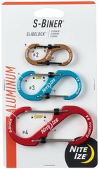 Nite Ize 3-Pack S-Biner SlideLock Combo Aluminum Carabiner – Assorted