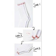 Supreme X Hanes Crew Socks 4 Pairs 8 Socks Cushion White Size 6-12 Authenticator