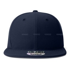 Premium Solid Fitted Baseball Cap Hat Blank Plain Flat Bill 9-Sizes Trucker II