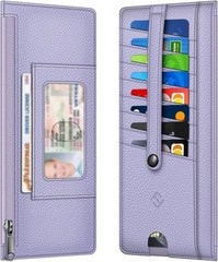 Fintie Slim Credit Card Wallet Holder Change Pouch, RFID Lilac Purple