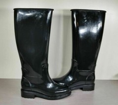 Melissa Fullness Rain Boot, Black Gloss, Like Hunter, Womens Various Sizes