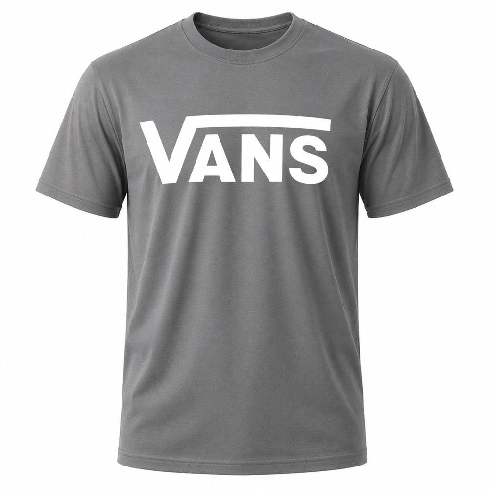 Vans Mens Logo T Shirt Charcoal Freeships