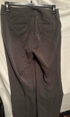 Rafaella Women’s Brown Flat Front Straight Leg Dress Pants Pockets 32″ Inseam
