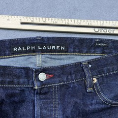 Ralph Lauren Jeans Mens 38×32 Black Label Selvedge Straight Leg Quiet Luxury USA