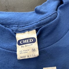 CHED by Anvil Bob Seger American Storm Blue Graphic Tee 50/50 Size M