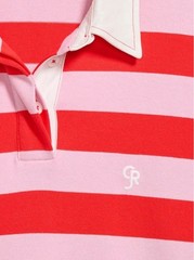 Old Navy x Christopher John Rogers M,L, XL Oversized Rugby Top Red/Pink