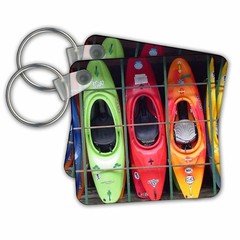 3dRose Kayak – Key Chains, 2.25 x 4.5 inches, set of 2 (kc_3164_1)