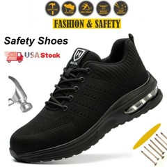 Indestructible Safety Work Shoes Steel Toe Breathable Work Boots Mens’ Sneakers