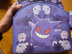Pokemon Loungefly Gengar Purple Floral Mini Backpack