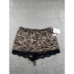 Inc International Concepts Lace-Trim Tiger Print Shorts PJ Size M New