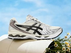 ASICS Gel-Kayano 14 Men’s Silver Cream GEL Cushion Retro Running Shoes