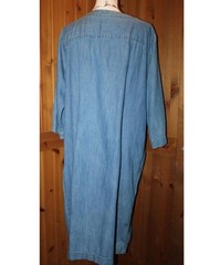 100% Cotton Talbots Chambray Shift Dress Plus Size 16W
