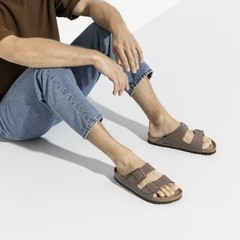 Birkenstock Arizona Stone Mocha Birko-Flor Comfort Sandals EU37-45