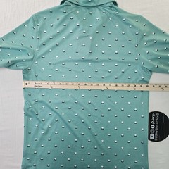 Bad Birdie Aim Point Dusty Jade Pique Polo Golf Shirt Men’s Size Medium