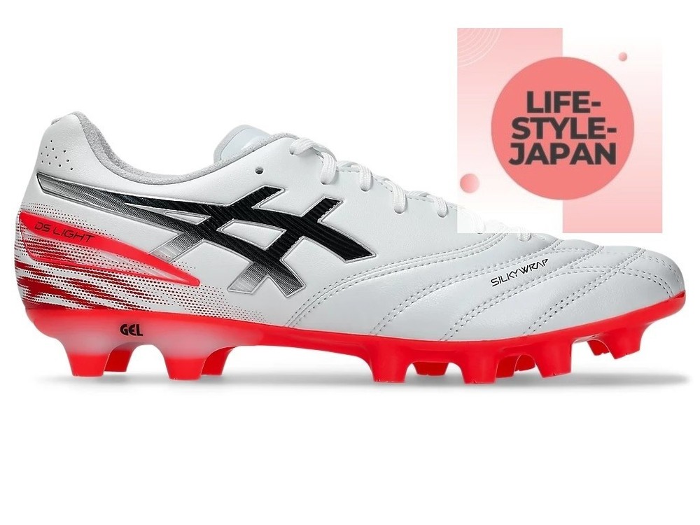 ASICS DS LIGHT PRO 1103A126 102 White Flash Red Unisex Men Soccer Shoes