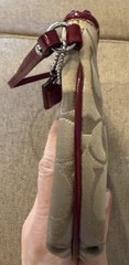 COACH Wristlet Signature C Garnet And Beige