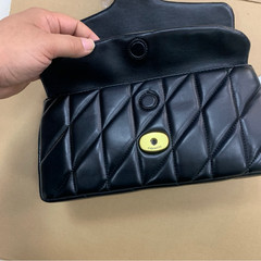 COACH Tabby Shoulder Bag 26 Quilted CP150 Brass / Black Nappa Leather Outlet New