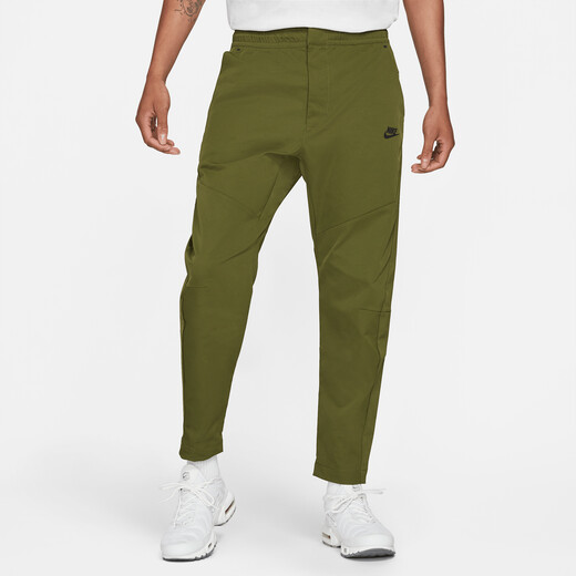 Nike Sportswear Tech Woven Mens Pants Size XL Olive Green Black DR9101 326