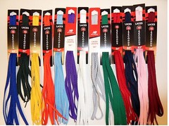 10-Seconds Athletic Flat Quality Shoelaces 17-Colors Laces 27″- 72″- Made in USA