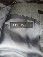 Jos A Bank Sport Coat Mens 43L Gray Wool Double Vented