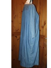 100% Cotton Talbots Chambray Shift Dress Plus Size 16W