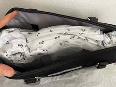 NWT Tumi Voyageur Kendallville Briefcase Bag $495 Black/Gold