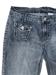 Mud Dark Wash Blue Black Flare Jeans with Pocket Detailing Y2K Denim Cotton 15