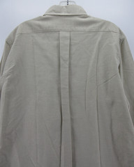 VINTAGE Ralph Lauren Shirt Men 15 1/2 Beige Oxford Cloth OCBD Flesh Pony Preppy