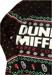 Dunder Mifflin Logo Christmas Fair Isle Knit Crewneck Pullover Sweater XL