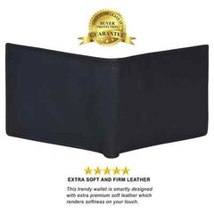 Genuine Leather Minimalist Bifold Wallets For Men RFID Blocking Slim Mens Wallet