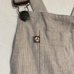Purnell Santa Barbara Womens Overall Mini Dress 10/30 Gray Work Wear Pockets