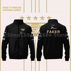 2025 T1 WORLDS FAKER Championship Lol Esports Jacket Faker Fan Support
