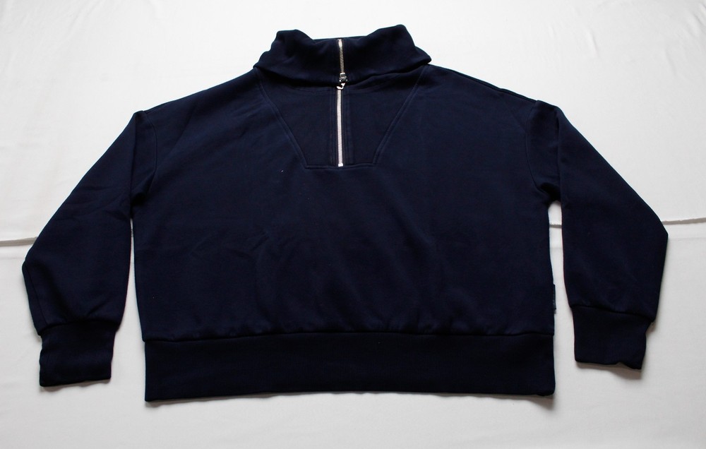 Varley Women’s DoubleSoft Catherine Half Zip Sweatshirt AR8 Navy Medium