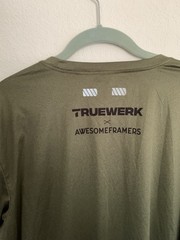 Truewerk B1 Sun Tshirt Advocate Empower Limited Framers Olive Green Sz L