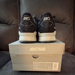 ASICS GEL-LYTE III H7ZNQ-9590 Black/Gray/White Leather Low Top Sneakers