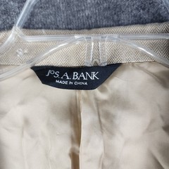 Jos. A. Bank Sport Coat Mens 52L Silk Camel Hair Herringbone Blazer Signature