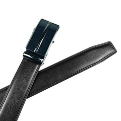 Genuine Leather Mens Ratchet Belt Belts For Men Adjustable Automatic Buckles